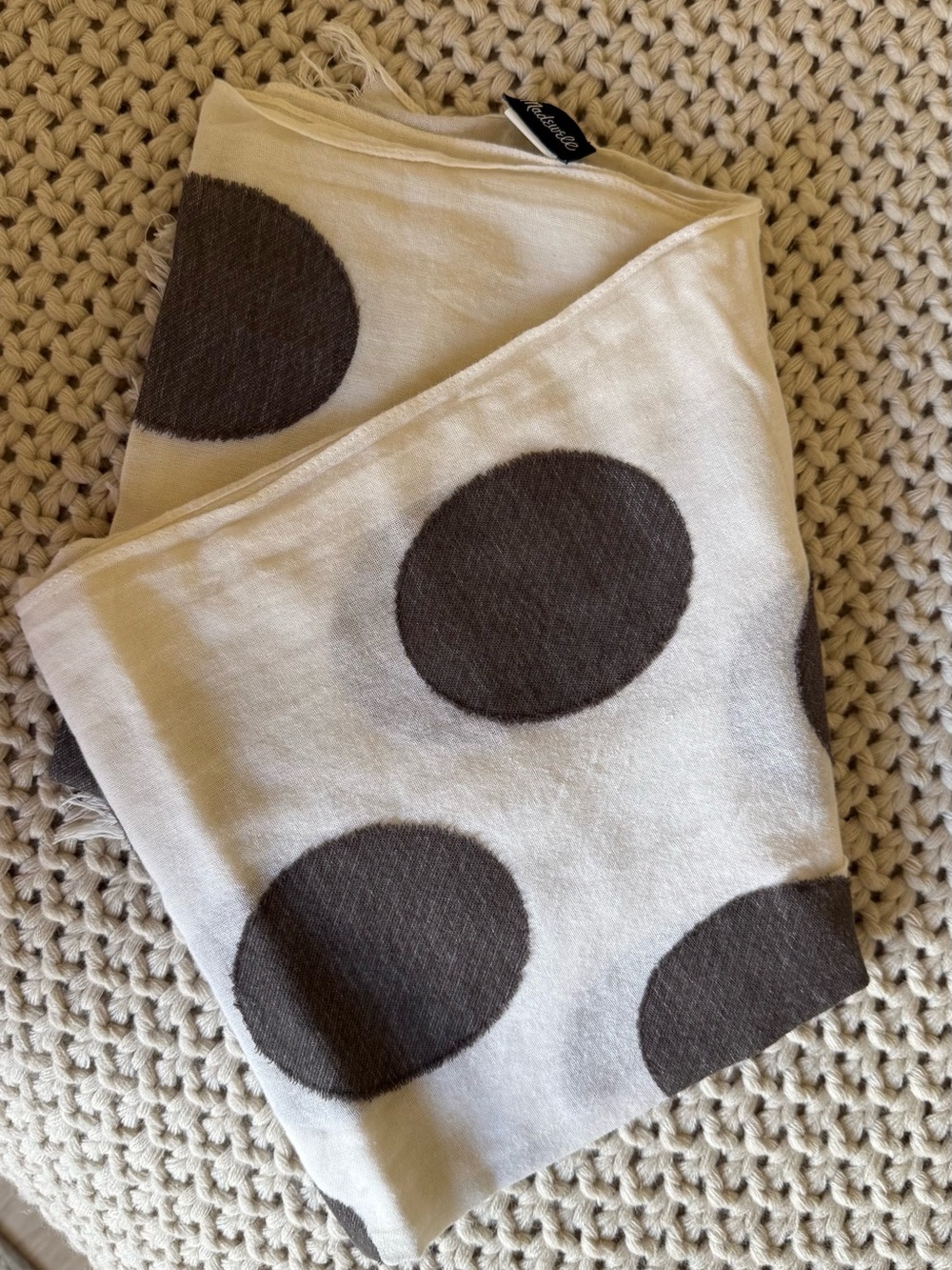 Madewell Large Dots Lightweight Scarf